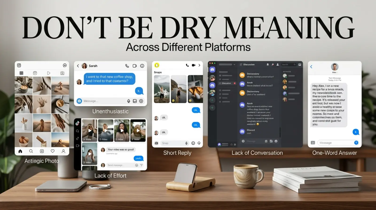 "Don't Be Dry" Meaning Across Different Platforms